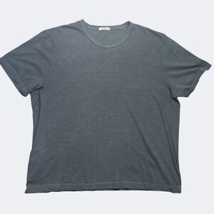 Buck Mason Shirt Mens 2XL Gray Cotton Slub Knit Crewneck Tee Relaxed Made USA